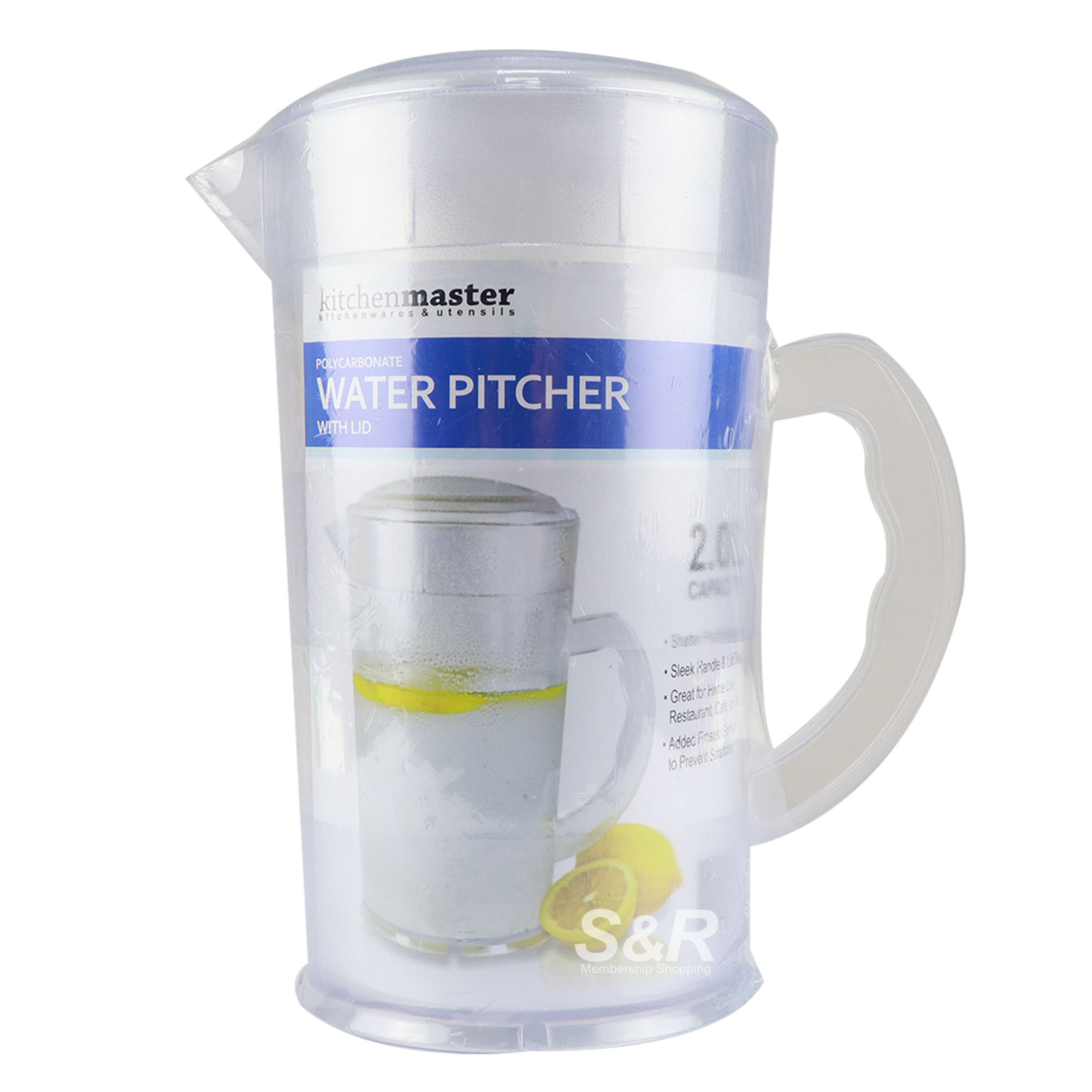 Kitchenmaster Water Pitcher with Lid 2L